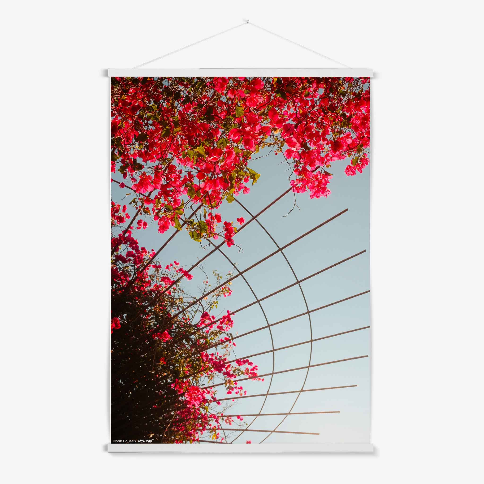 Spring Flowers Hanger White