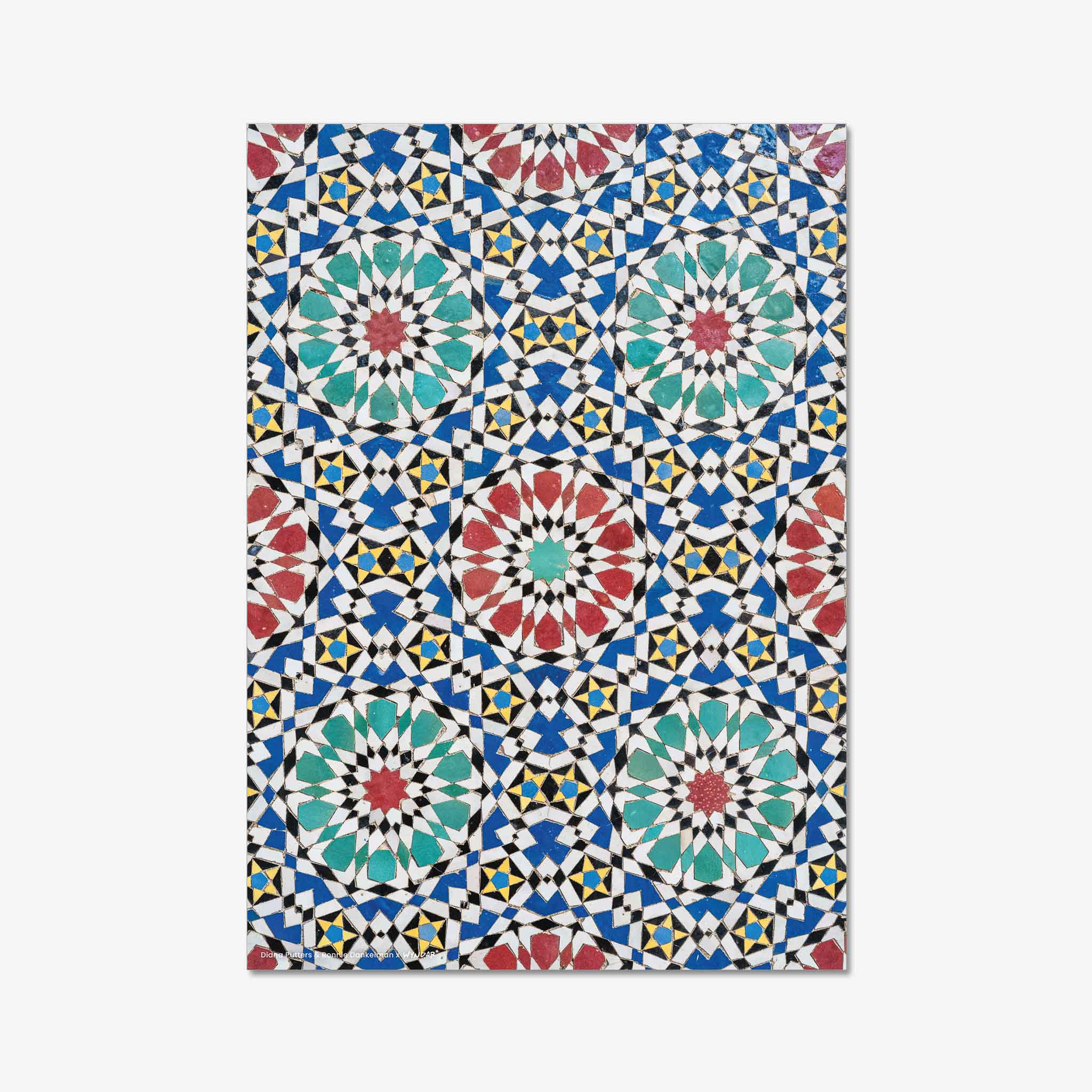 Colorful Moroccan tiles Print