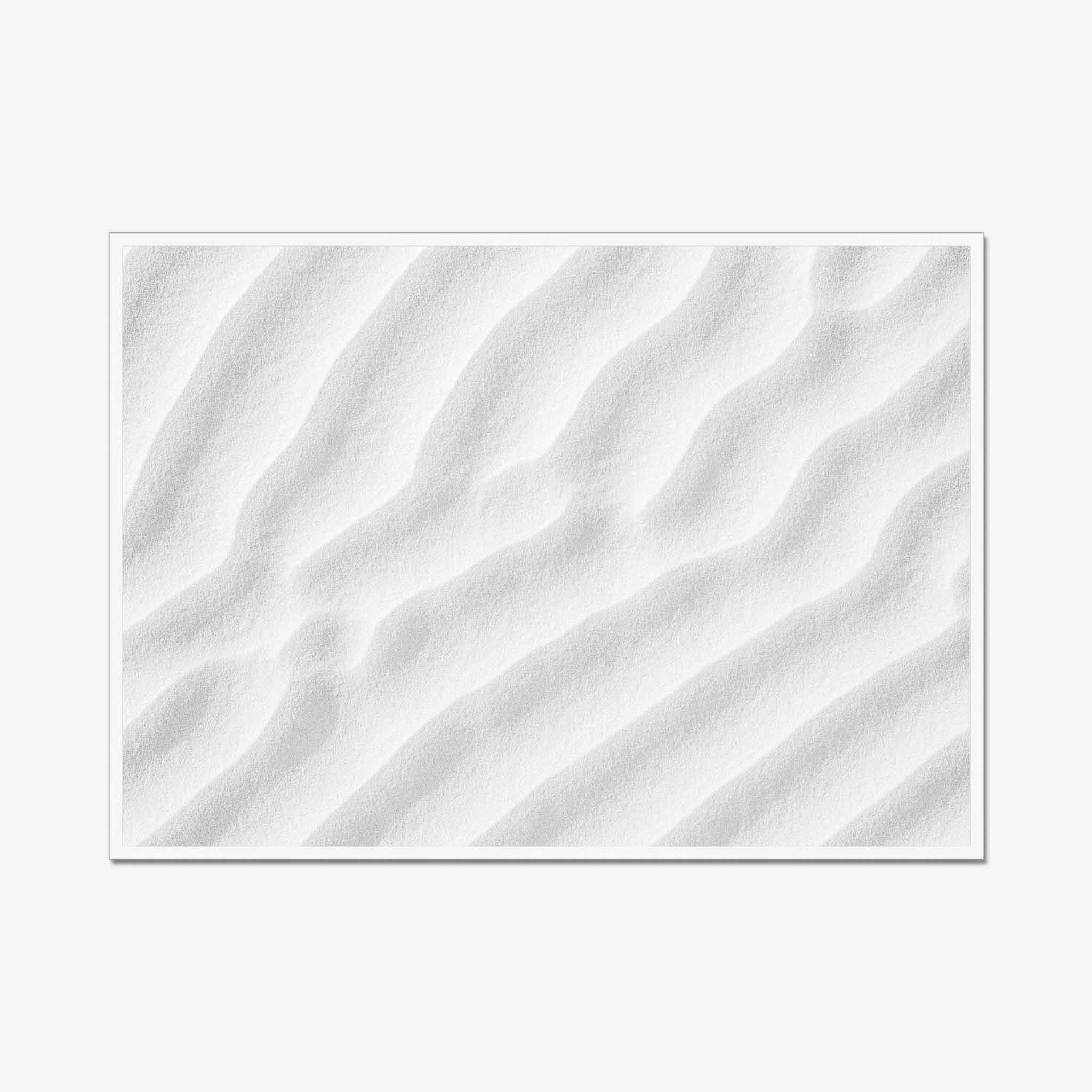 Abstract Landscape Frame White