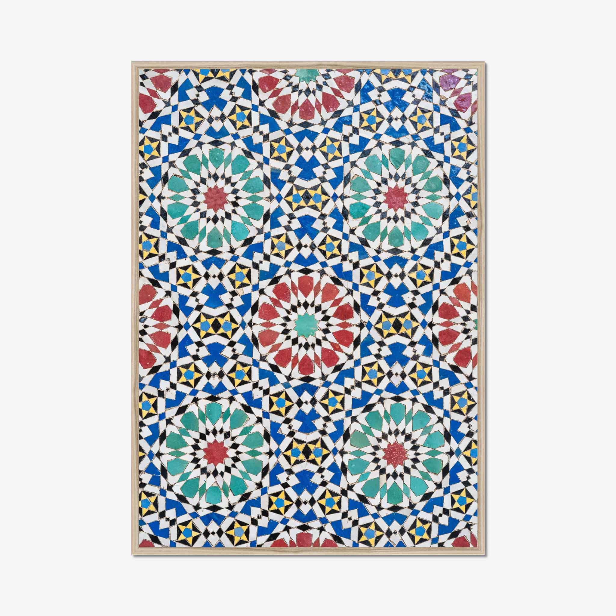 Colorful Moroccan tiles Frame Nature