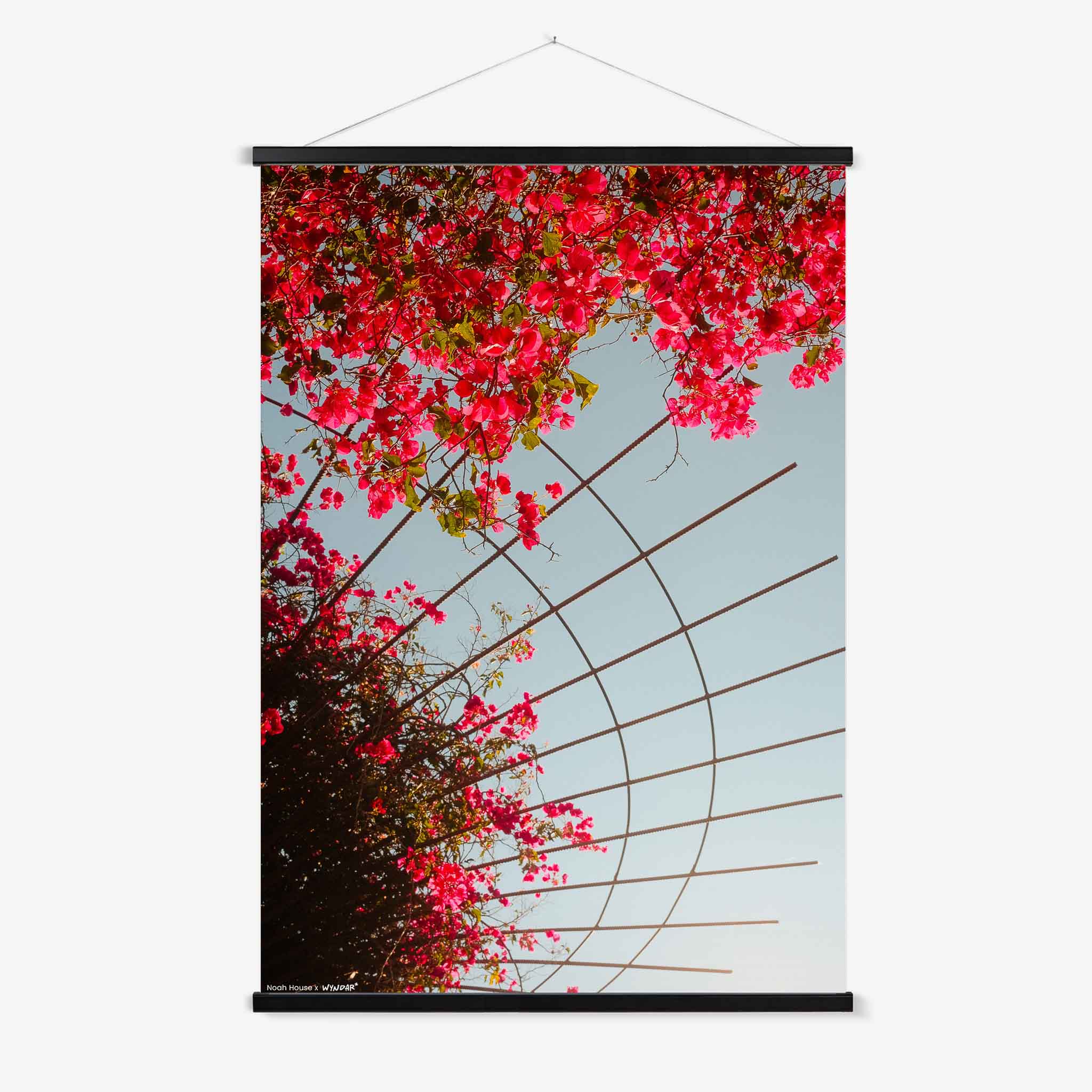 Spring Flowers Hanger Black